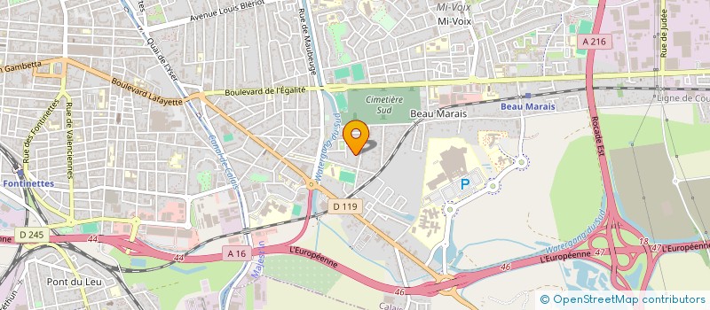 localisation de l'entreprise MADAME SANDRA HENNEQUIN  CALAIS