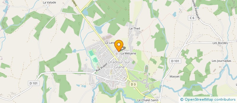 localisation de l'entreprise MADAME SANDRA HIPEAU à ORADOUR-SUR-GLANE