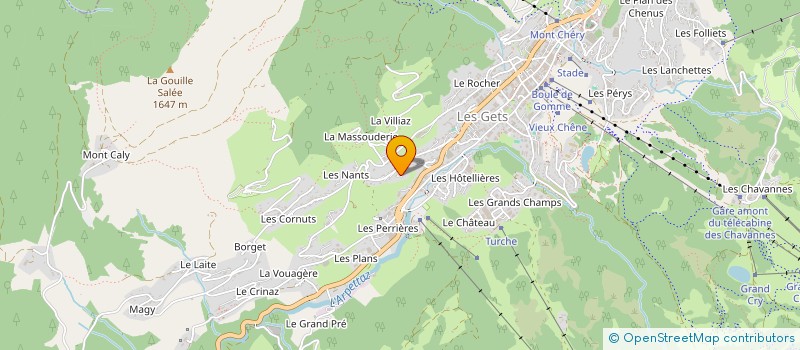 localisation de l'entreprise MADAME SANDRA HOMINAL  LES GETS