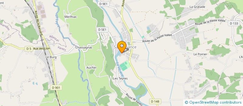 localisation de l'entreprise MADAME SANDRA HUGONIE  SAINT-VIANCE