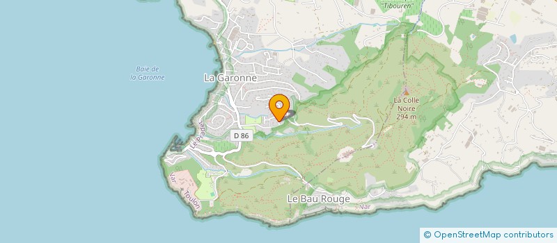 localisation de l'entreprise MADAME SANDRA HUON  LE PRADET