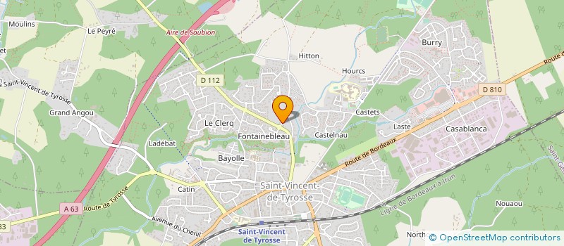 localisation de l'entreprise MADAME SANDRA HUTIN  SAINT-VINCENT-DE-TYROSSE