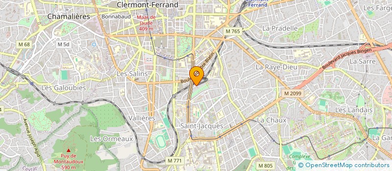 localisation de l'entreprise MADAME SANDRA IOAN  MANQUAT  CLERMONT-FERRAND