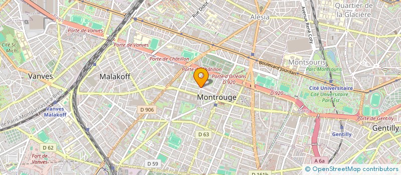 localisation de l'entreprise MADAME SANDRA ISIBOR LUCKY  MONTROUGE