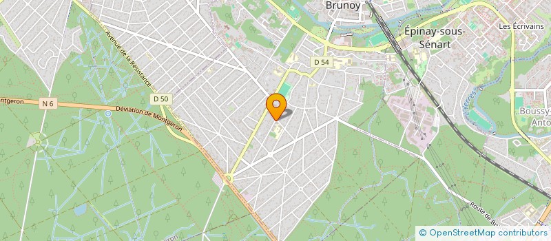 localisation de l'entreprise MADAME SANDRA JASEMIN  BRUNOY