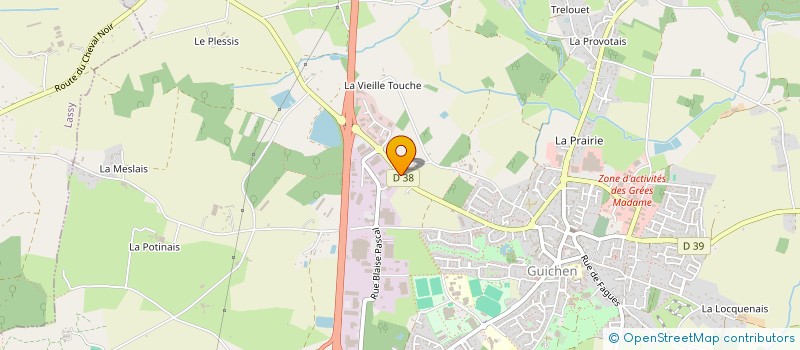 localisation de l'entreprise MADAME SANDRA JAUNET  GUICHEN