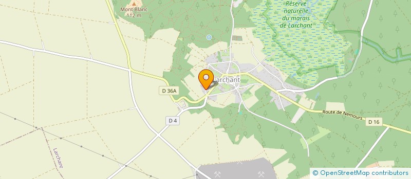 localisation de l'entreprise MADAME SANDRA JEANNE RENEE MARTHELOT  CHATEAU-LANDON