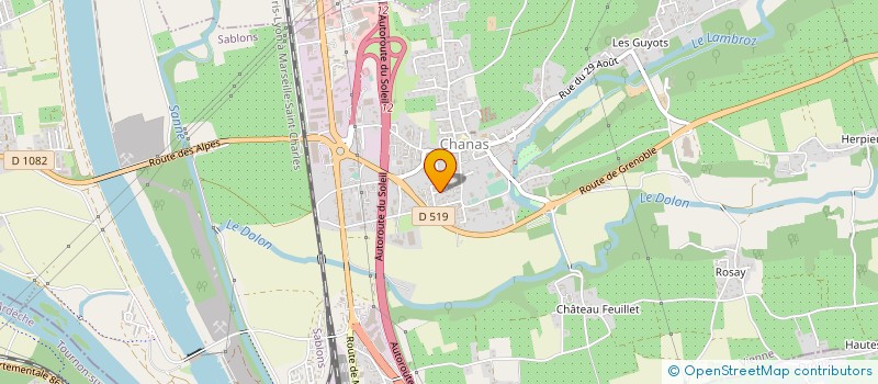 localisation de l'entreprise MADAME SANDRA JEANNINE VANDROZ  CHANAS