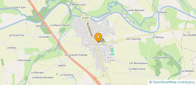 localisation de l'entreprise MADAME SANDRA JEZ  SAINT-DOMINEUC