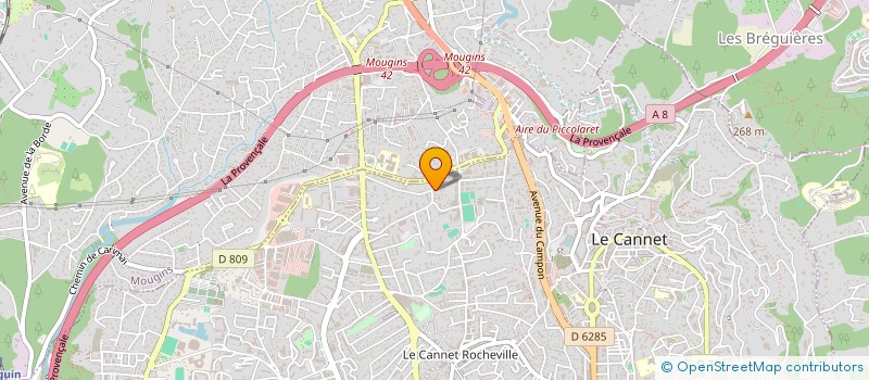 localisation de l'entreprise MADAME SANDRA JOFRE à LE CANNET