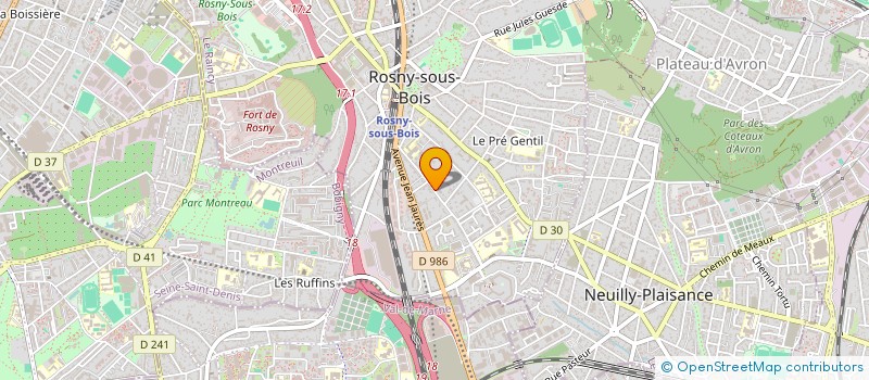 localisation de l'entreprise MADAME SANDRA JOSKI à ROSNY-SOUS-BOIS