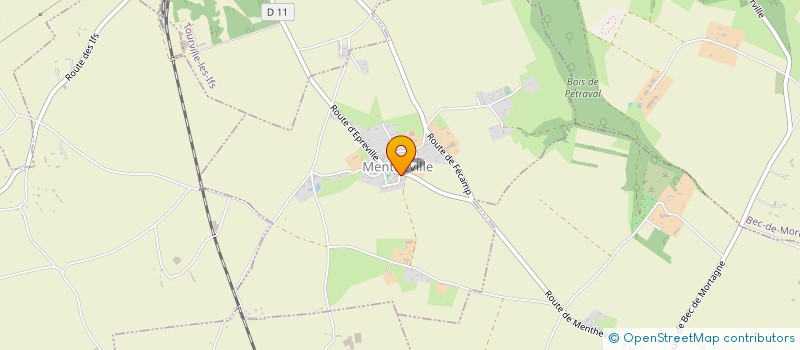 localisation de l'entreprise MADAME SANDRA LACAILLE  MENTHEVILLE