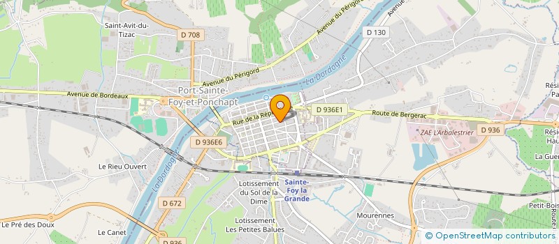 localisation de l'entreprise MADAME SANDRA LAFARGUE  SAINTE-FOY-LA-GRANDE