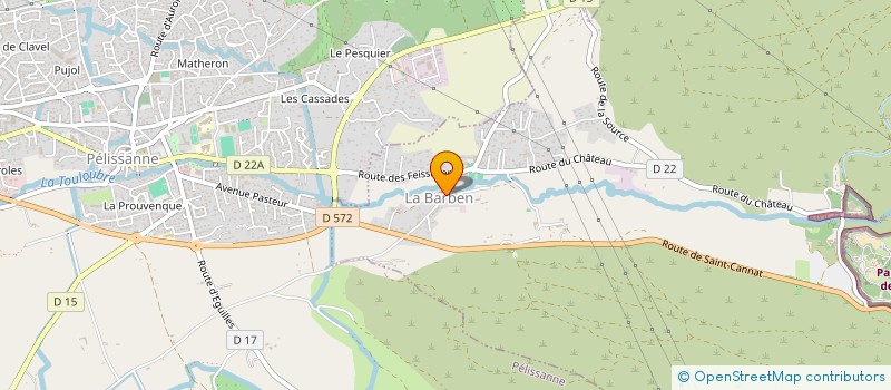 localisation de l'entreprise MADAME SANDRA LAJAUNIAS  LA BARBEN