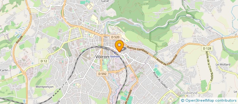 localisation de l'entreprise MADAME SANDRA LARCHER  VOIRON