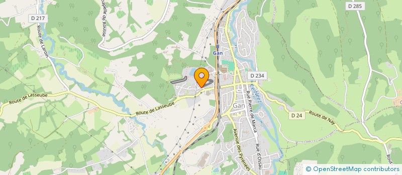 localisation de l'entreprise MADAME SANDRA LASSERRE-LARRIEU  GAN