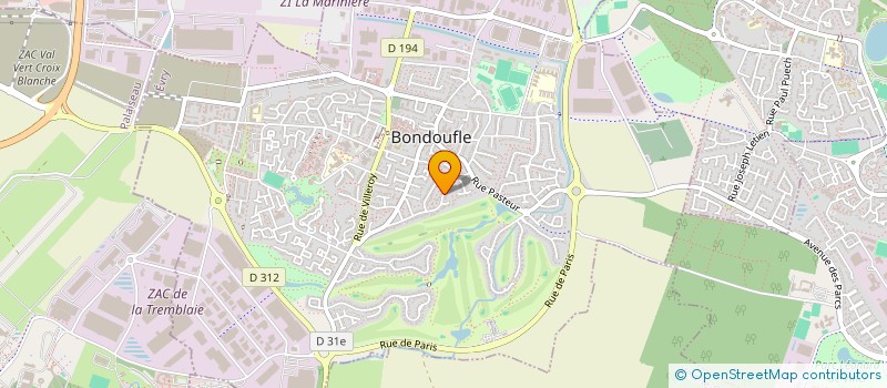 localisation de l'entreprise MADAME SANDRA LAURIN à BONDOUFLE