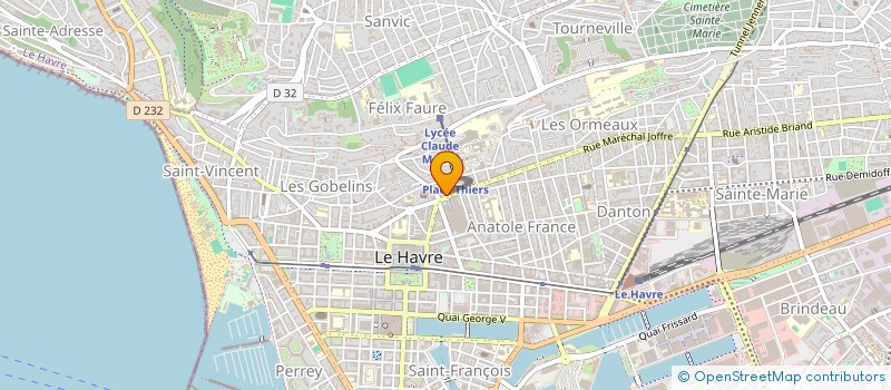 localisation de l'entreprise MADAME SANDRA LE GRIX à LE HAVRE