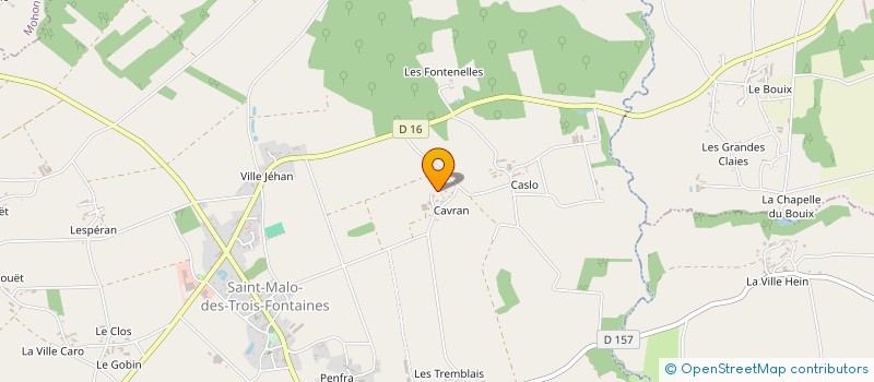 localisation de l'entreprise MADAME SANDRA LEADER  SAINT-MALO-DES-TROIS-FONTAINES