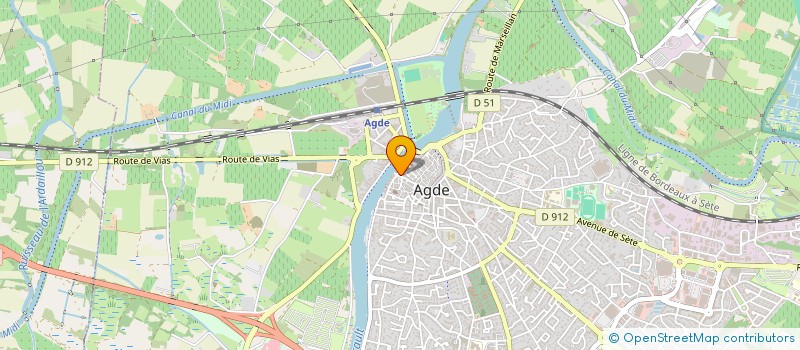 localisation de l'entreprise MADAME SANDRA LEBON à AGDE