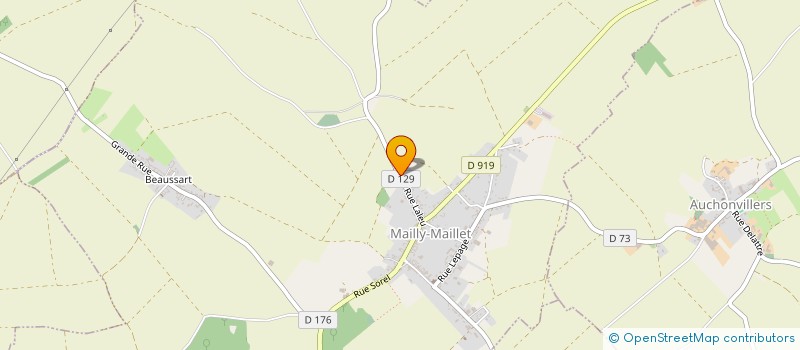 localisation de l'entreprise MADAME SANDRA LEBRUN  MAILLY-MAILLET