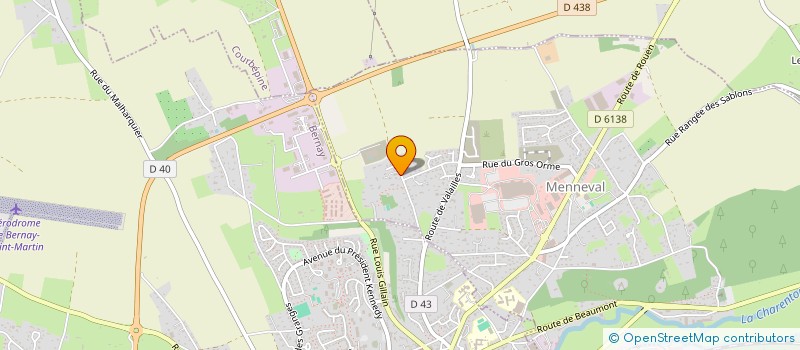 localisation de l'entreprise MADAME SANDRA LECUREUR  MENNEVAL