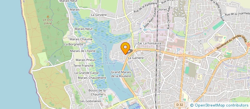 localisation de l'entreprise MADAME SANDRA LEDOUX à LES SABLES-D'OLONNE