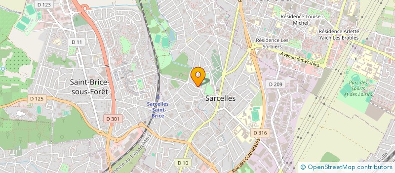 localisation de l'entreprise MADAME SANDRA LEFEBVRE  SARCELLES