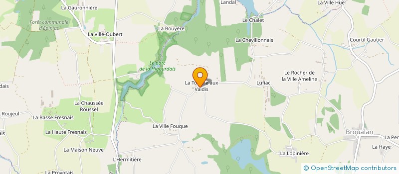 localisation de l'entreprise MADAME SANDRA LEFEBVRE  BROUALAN