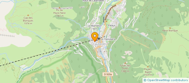 localisation de l'entreprise MADAME SANDRA LEGRAND  CAUTERETS