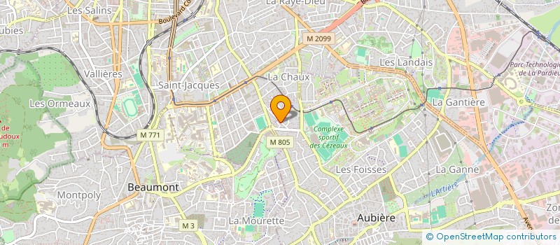 localisation de l'entreprise MADAME SANDRA LEMOS  AUBIERE