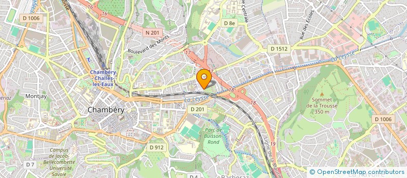 localisation de l'entreprise MADAME SANDRA LEROY  CHAMBERY