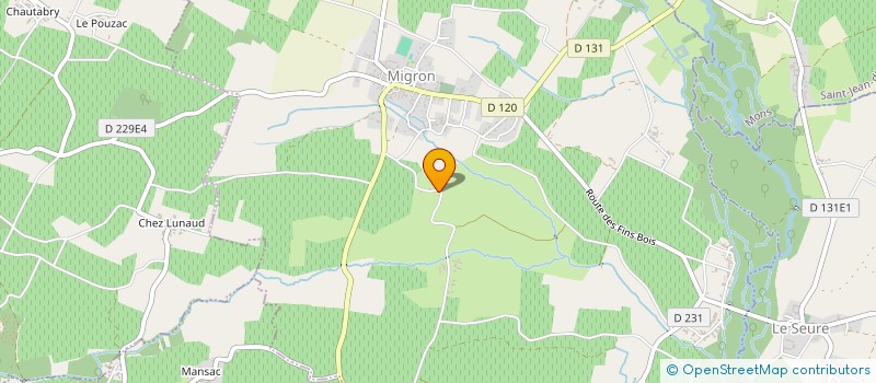 localisation de l'entreprise MADAME SANDRA LESINEAU  MIGRON