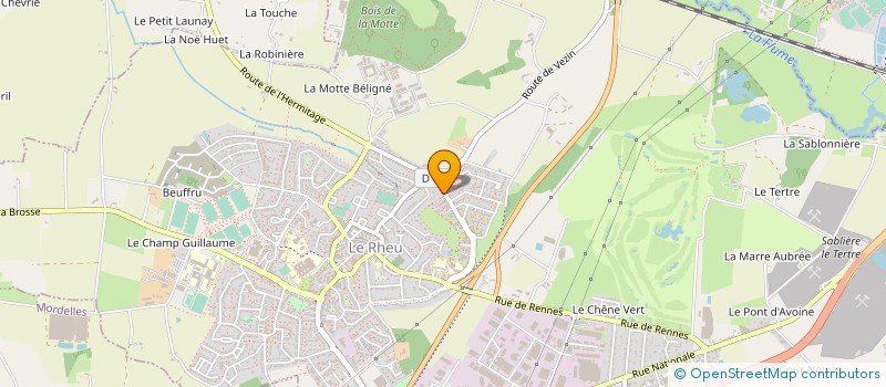 localisation de l'entreprise MADAME SANDRA LEVENEZ  LE RHEU