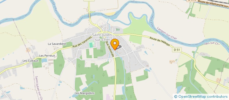 localisation de l'entreprise MADAME SANDRA LIGNEAU  SAINT-JULIEN-SUR-CHER