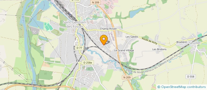 localisation de l'entreprise MADAME SANDRA LISTRAT  SAINT-GERMAIN-DES-FOSSES