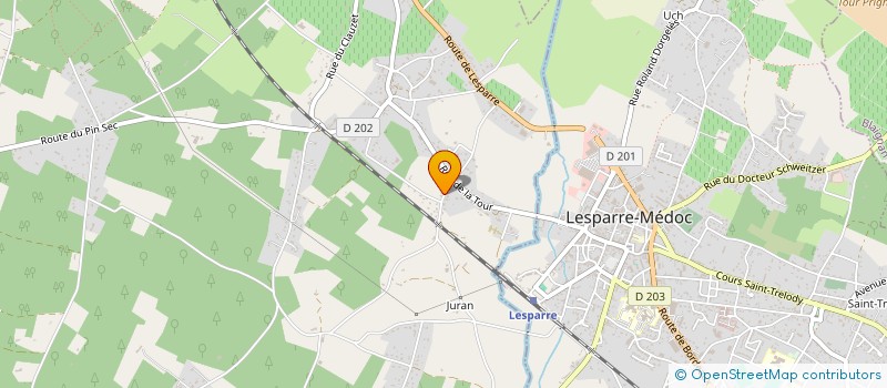 localisation de l'entreprise MADAME SANDRA LOPES  GAILLAN-EN-MEDOC