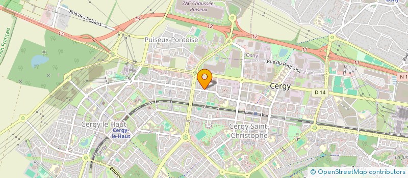 localisation de l'entreprise MADAME SANDRA LOPES MONTEIRO  CERGY