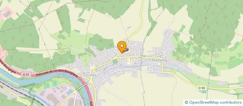 localisation de l'entreprise MADAME SANDRA LOUE  CUSTINES