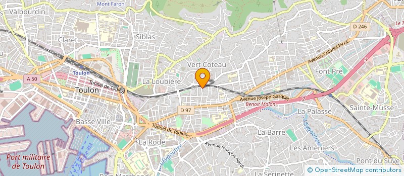 localisation de l'entreprise MADAME SANDRA LUDAESCHER  TOULON