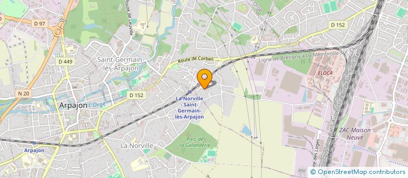 localisation de l'entreprise MADAME SANDRA MAINNEMARE à ST GERMAIN LES ARPAJON