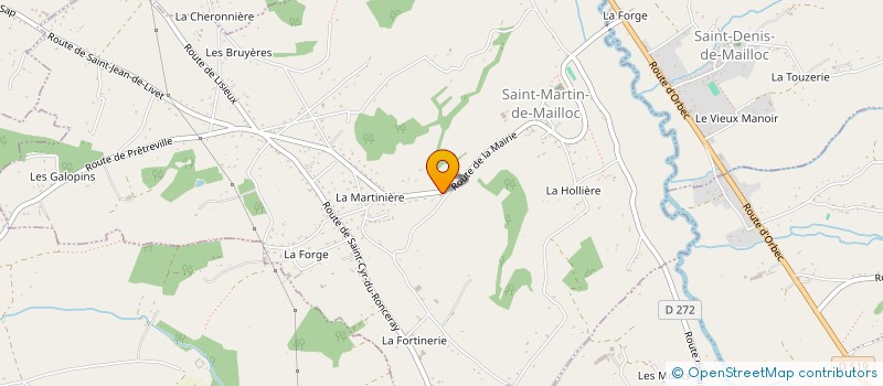 localisation de l'entreprise MADAME SANDRA MAINZEREL  SAINT-MARTIN-DE-MAILLOC