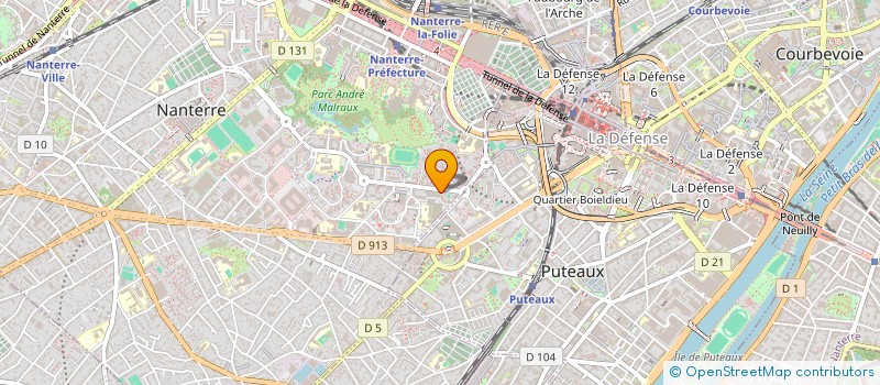 localisation de l'entreprise MADAME SANDRA MAKOMBO PESA  NANTERRE