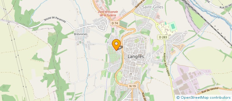 localisation de l'entreprise MADAME SANDRA MALMASSON à LANGRES