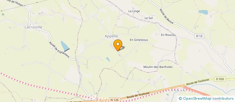 localisation de l'entreprise MADAME SANDRA MANFE  PUYLAURENS