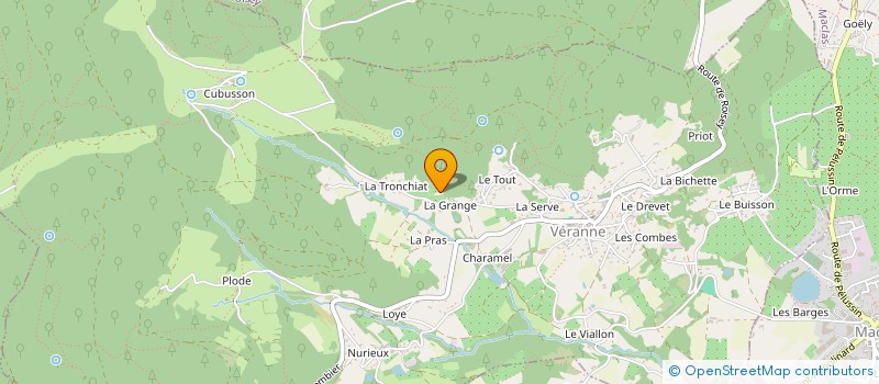 localisation de l'entreprise MADAME SANDRA MARIANELLI  VERANNE