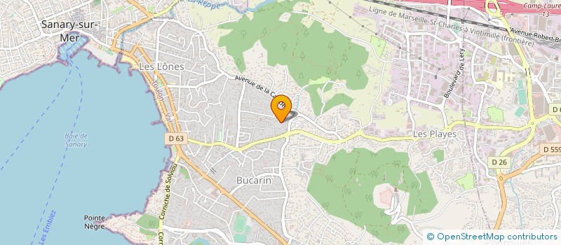 localisation de l'entreprise MADAME SANDRA MARQUAND  SIX-FOURS-LES-PLAGES