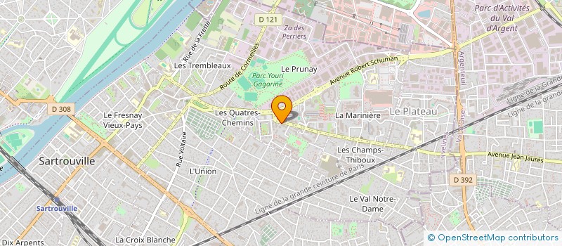 localisation de l'entreprise MADAME SANDRA MARQUES  SARTROUVILLE