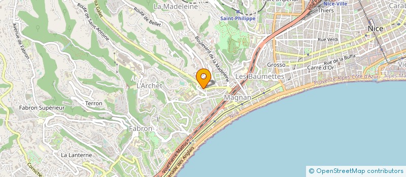 localisation de l'entreprise MADAME SANDRA MARTAGNI à NICE