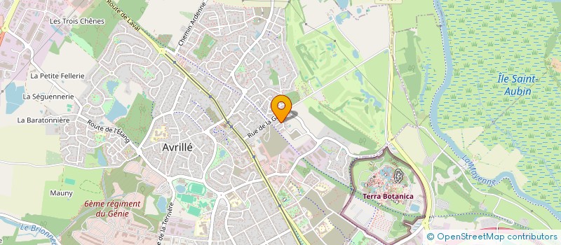 localisation de l'entreprise MADAME SANDRA MARTIN  AVRILLE